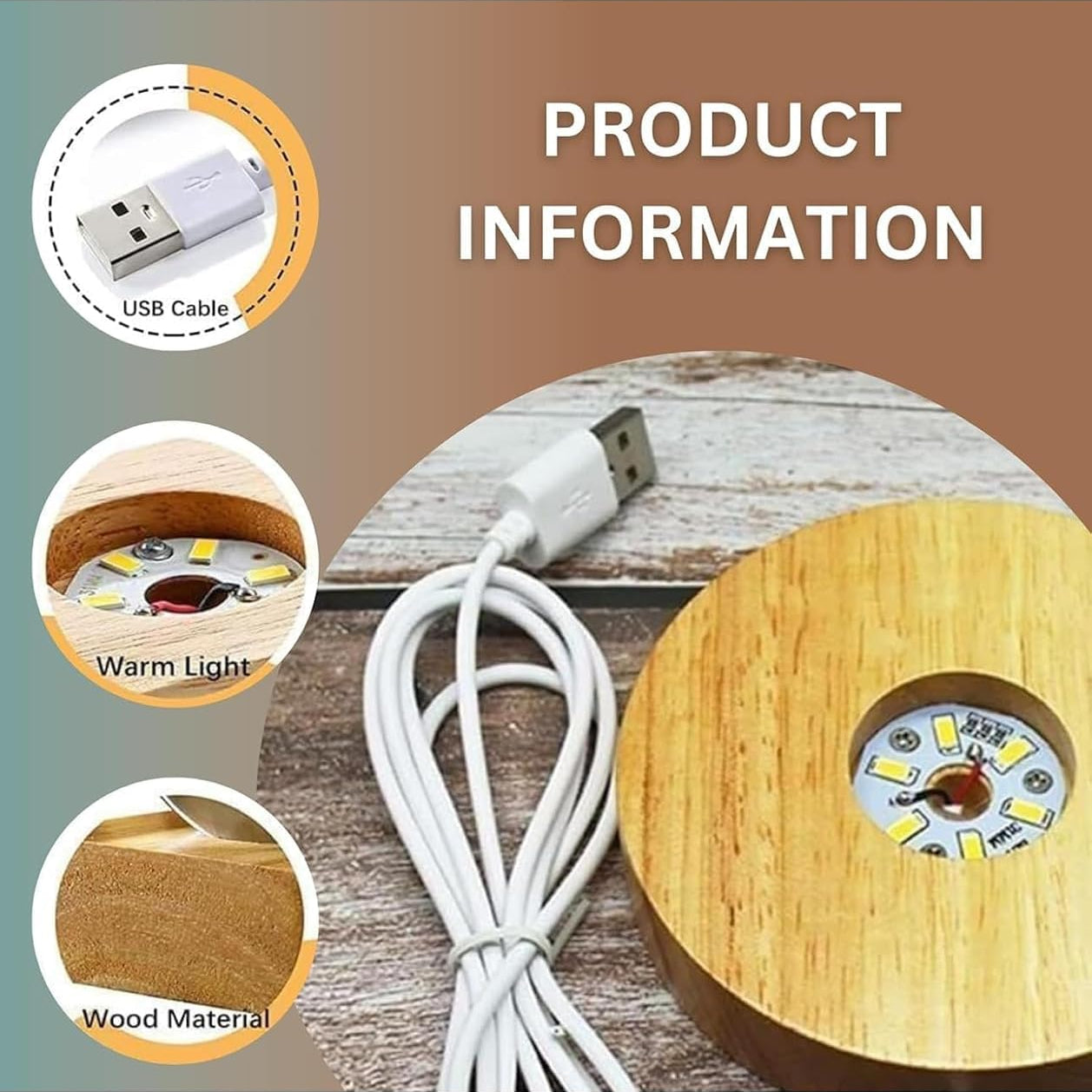 3D Crystal Lamp Ball(Assorted Design)