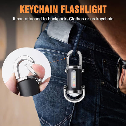 Rechargeable Keychain Flashlights, Lumens EDC Mini Flashlights Pack of 1