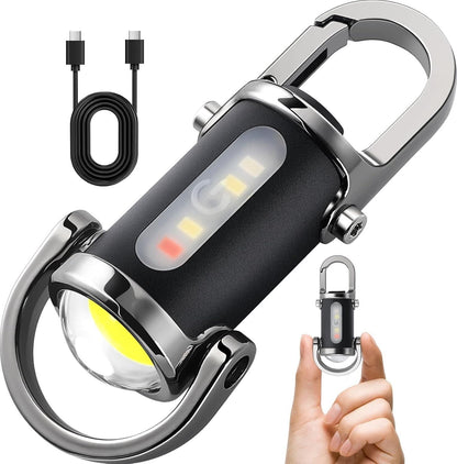 Rechargeable Keychain Flashlights, Lumens EDC Mini Flashlights Pack of 1