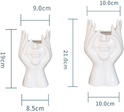 Face Ceramic Vase