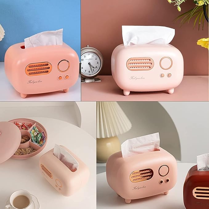Vintage Radio Tissue Holder