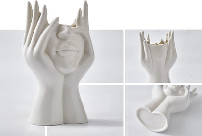 Face Ceramic Vase