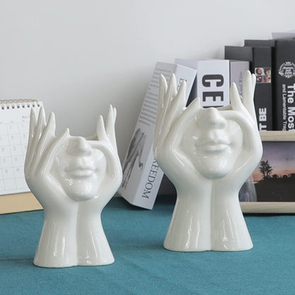 Face Ceramic Vase