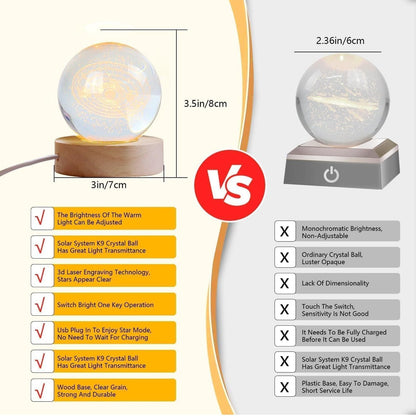 3D Crystal Lamp Ball(Assorted Design)