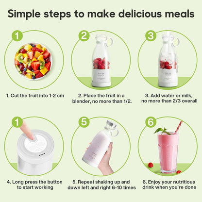 Electric Portable Mini Juicer Bottle