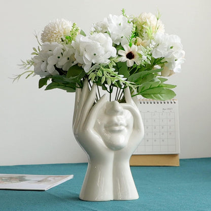 Face Ceramic Vase