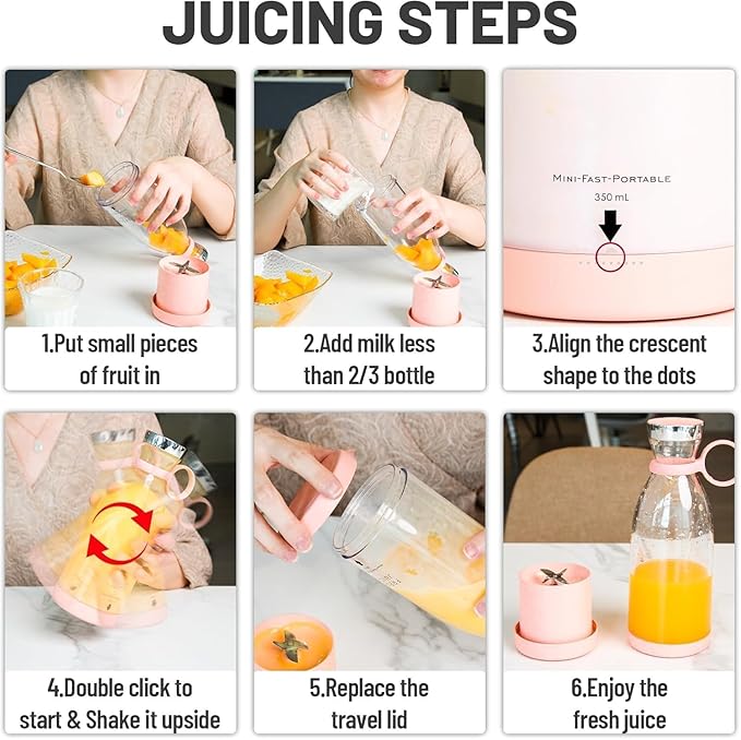 Electric Portable Mini Juicer Bottle