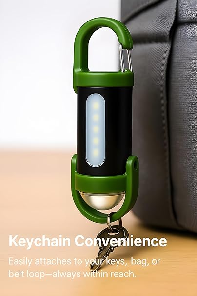 Rechargeable Keychain Flashlights, Lumens EDC Mini Flashlights Pack of 1