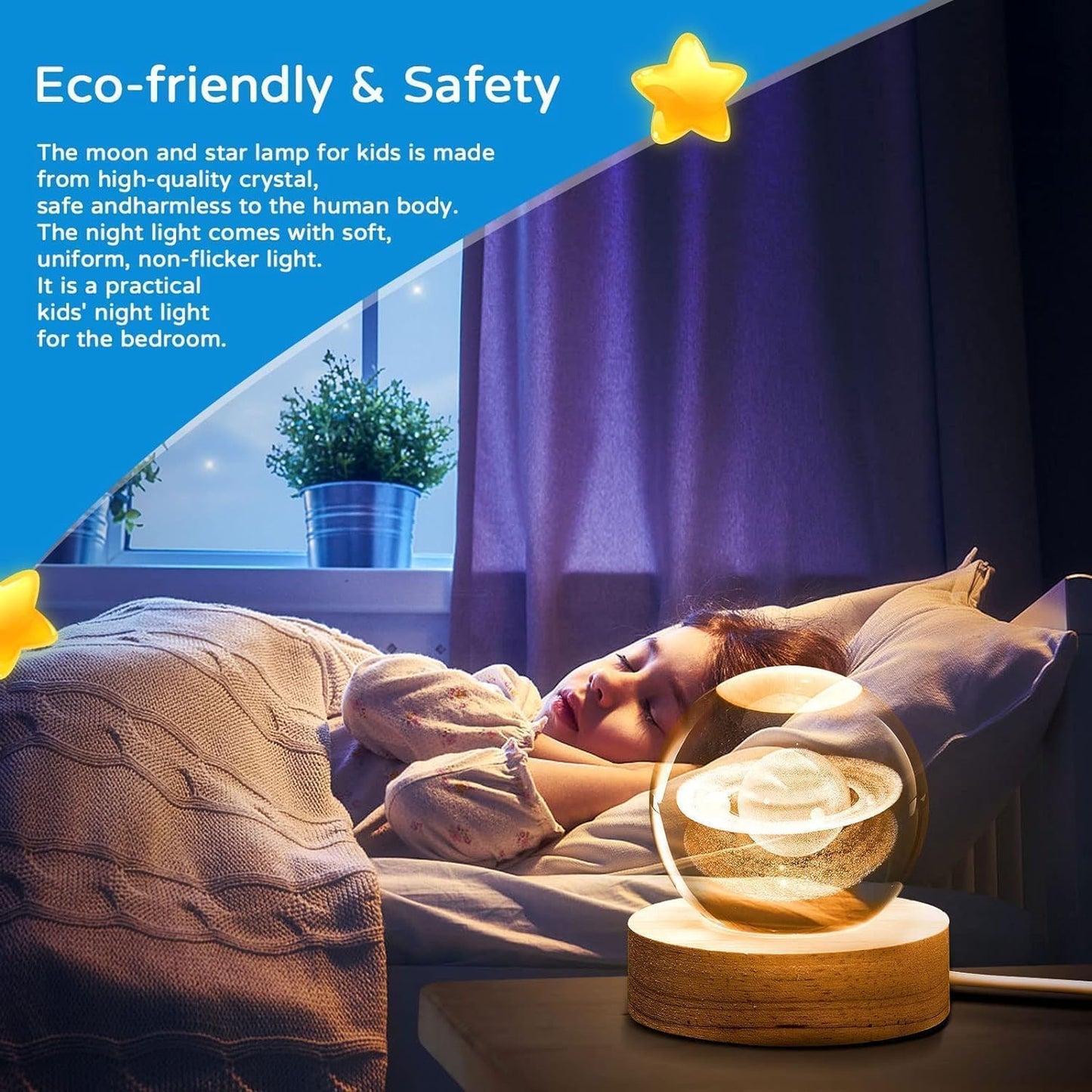 3D Crystal Lamp Ball(Assorted Design)