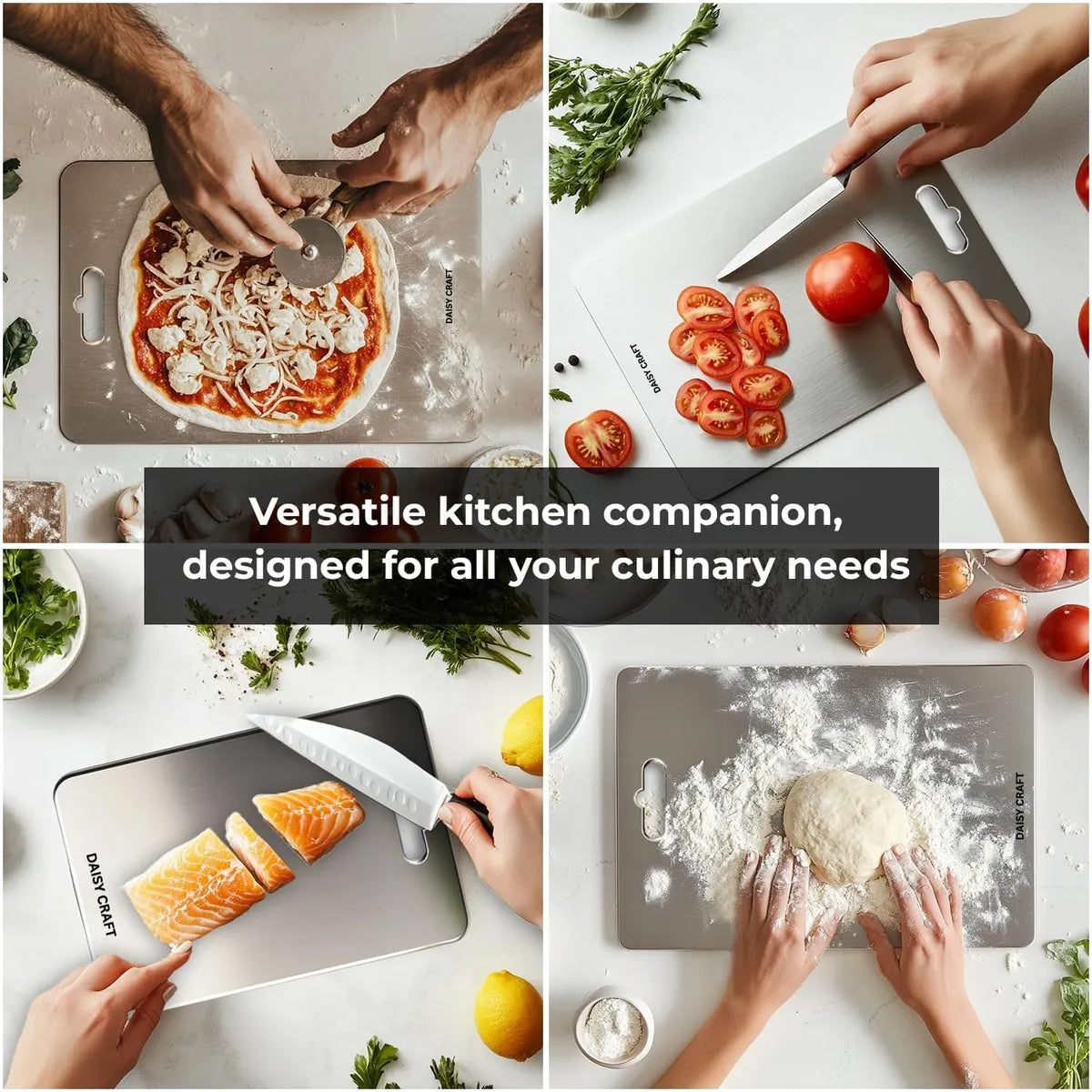 Stainless Steel Chopping Board (35x31cm)