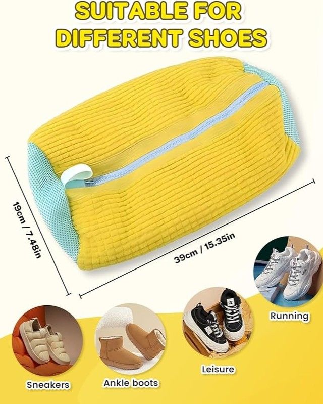 All-in-One Shoe Wash Bag – Machine Safe & Reusable